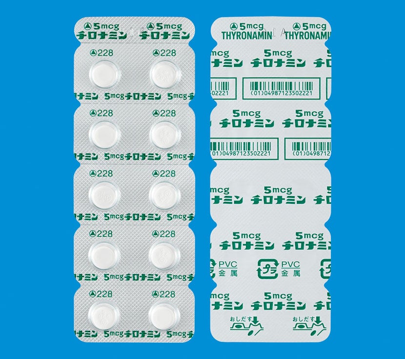 5mcg・25mcgチロナミン錠 チロナミン錠_基本情報_041_002_包装形状（H10T）