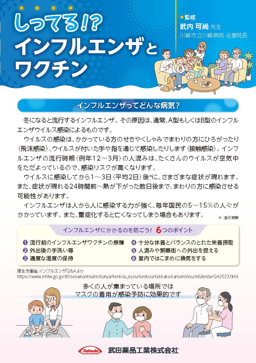 しってる?インフルエンザとワクチン(接種前用)