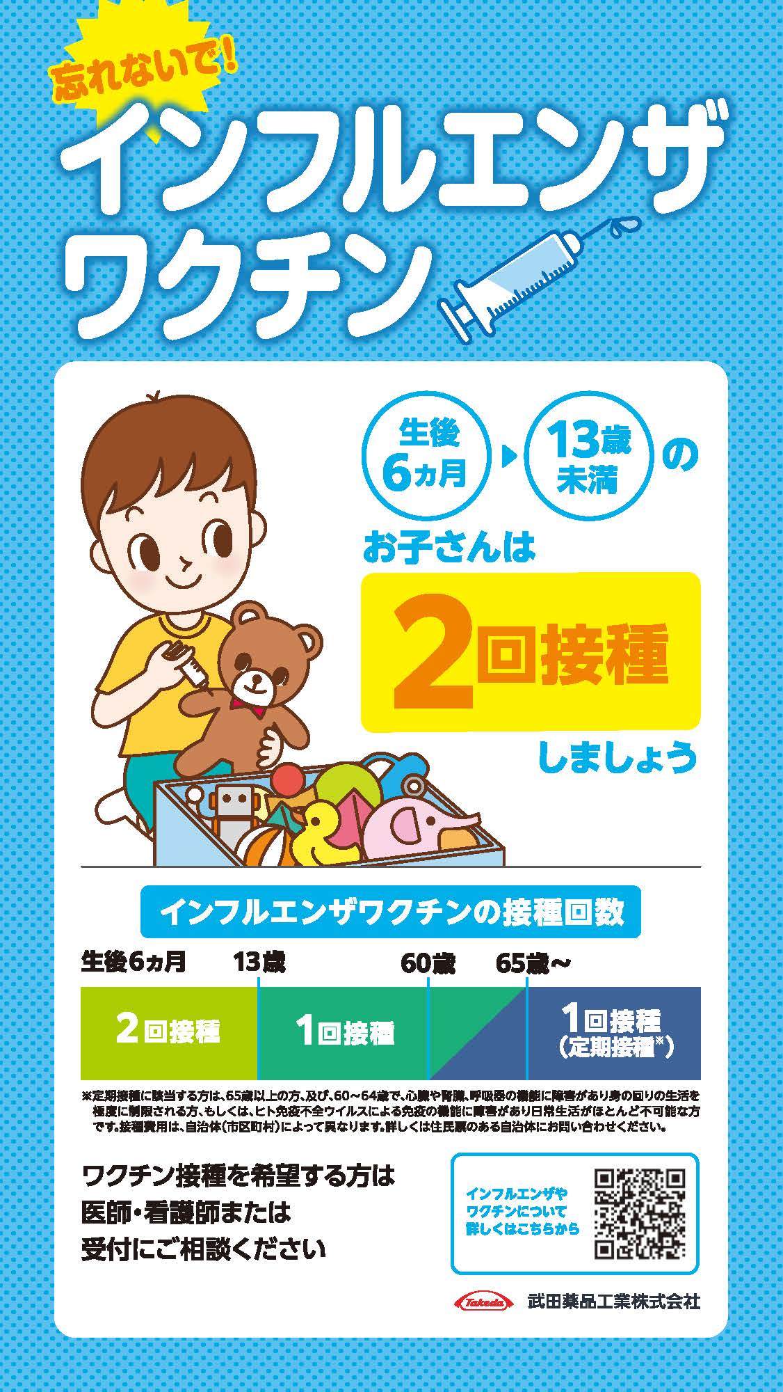 インフルエンザワクチン小児接種勧奨(タテ9:16)
