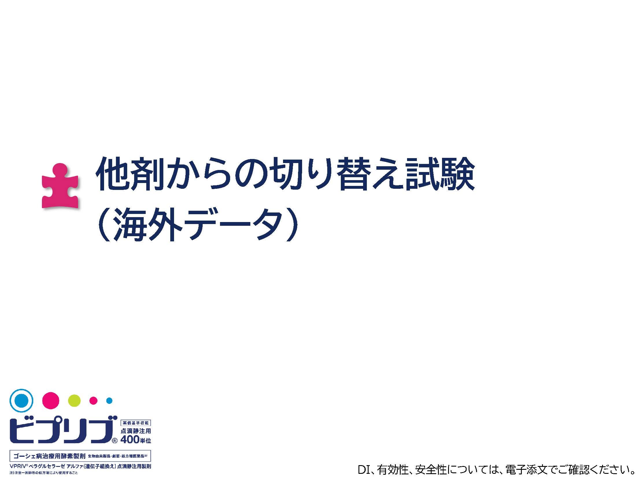 他剤からの切り替え試験 (海外データ)