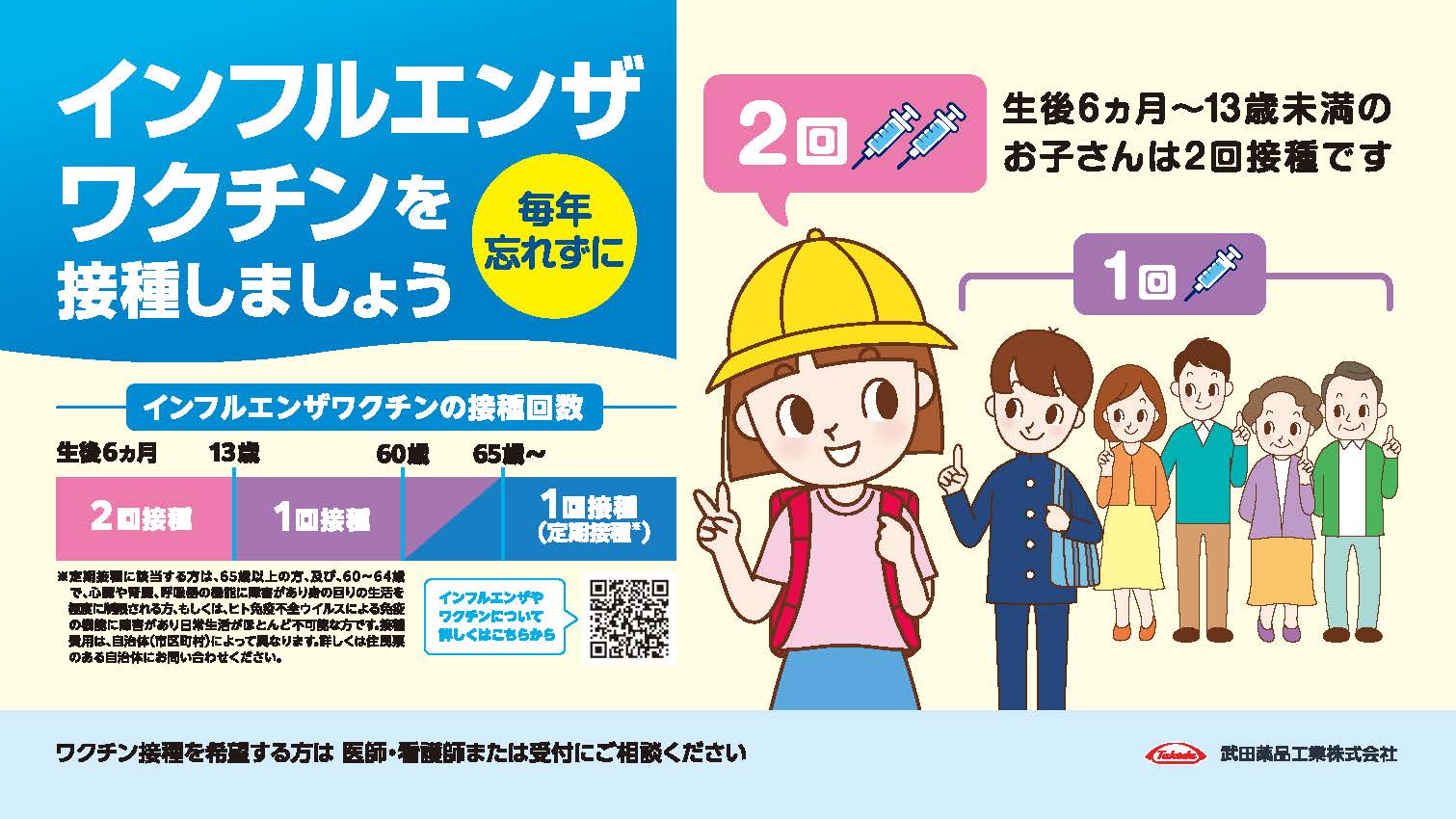 インフルエンザワクチン接種勧奨(ヨコ 4:3)