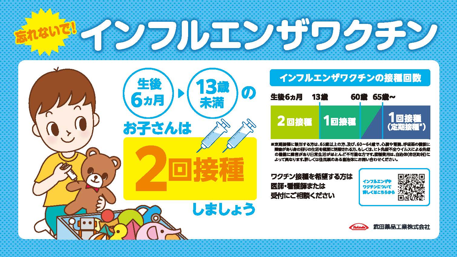 インフルエンザワクチン小児接種勧奨(ヨコ4:3)