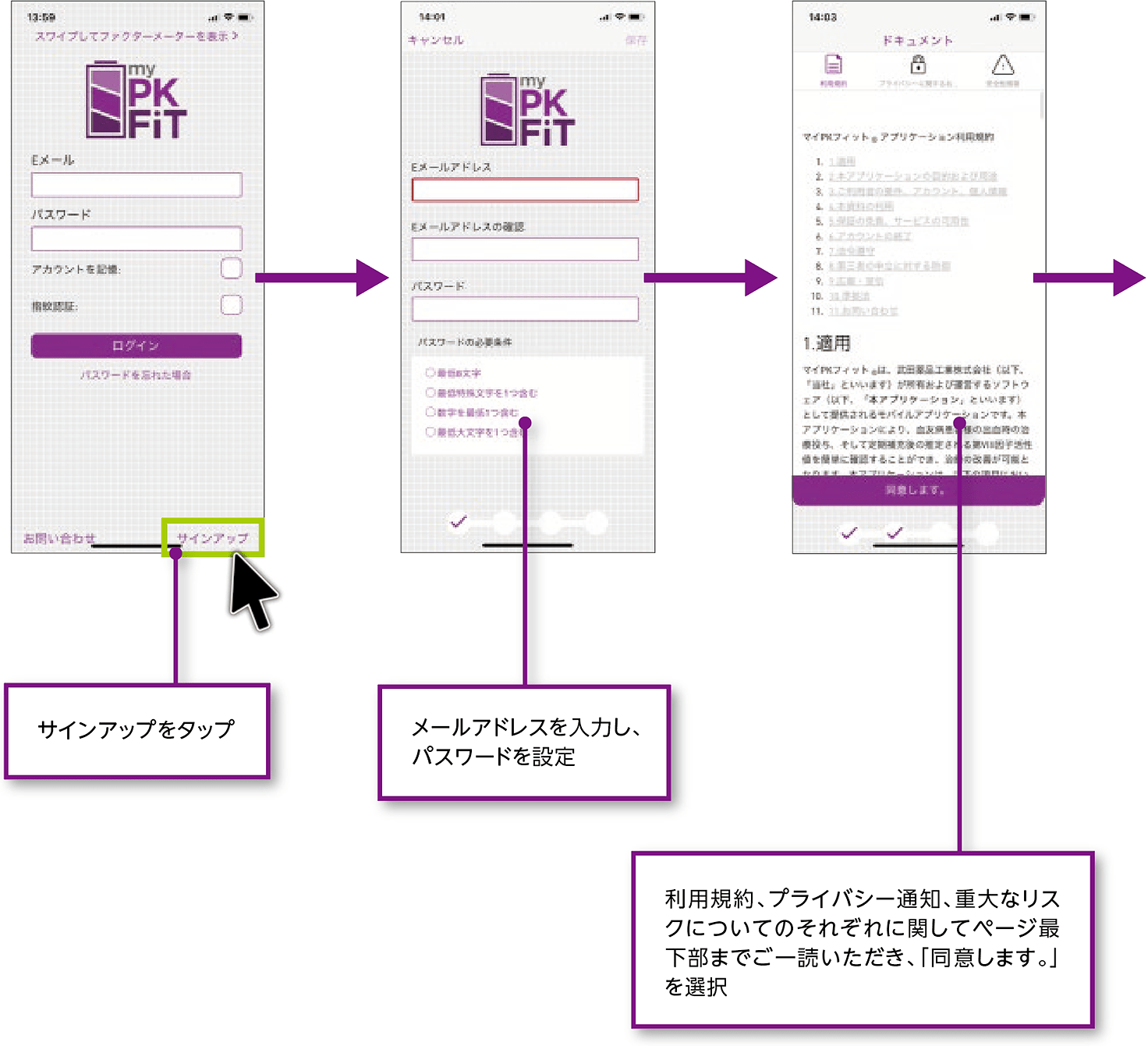 図：ユーザー設定と二次元コードの読み込みイメージ1