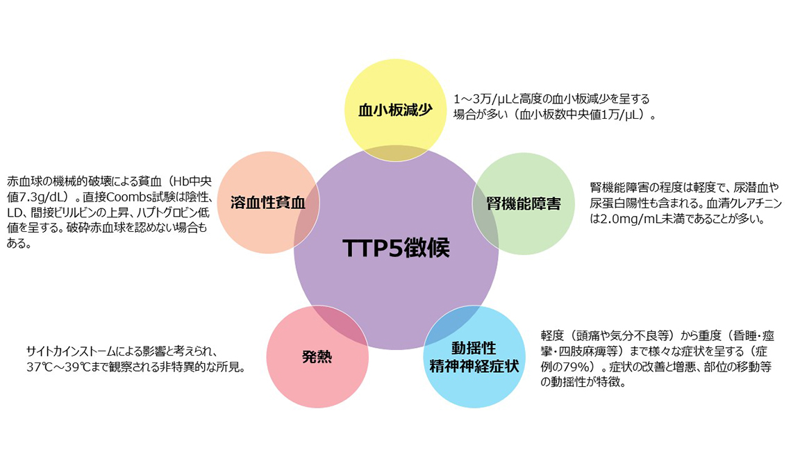 図2:TTPの古典的5徴候3)